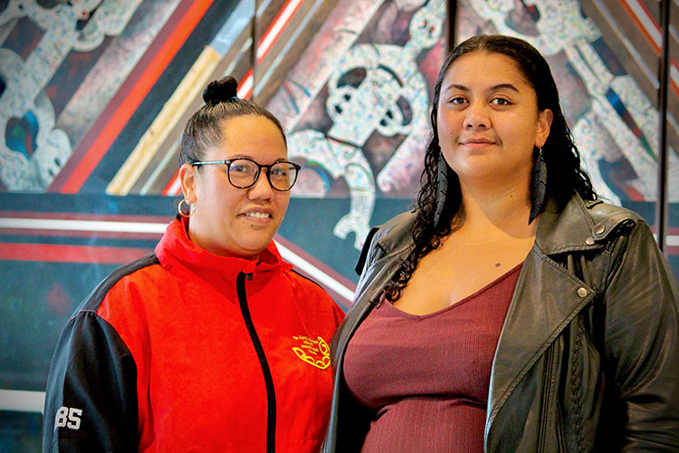 Teiria Davis and Whaitiri Ngaheu